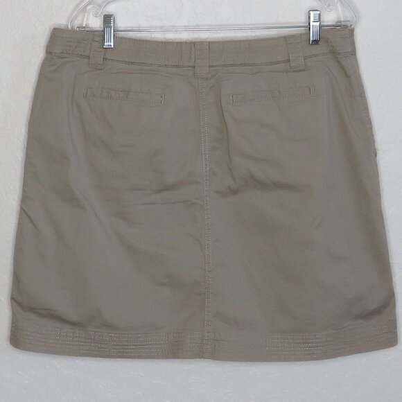 Croft & Barrow* Women's 1" Belt Loop Multipocketed Khaki Classic Skort~ Size 16 - Picture 2 of 13